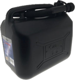 Benson Jerrycan met tuit - 10 liter - zwart - stevig en duurzaam