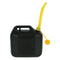 Benson Jerrycan met tuit - 10 liter - zwart - stevig en duurzaam
