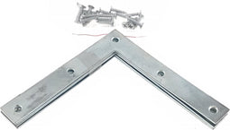 Benson Raamhoek - Verzinkt IJzer - Inclusief Schroeven - 100 x 100 x 15 mm - 4 stuks