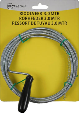 Benson Rioolveer - 3 meter - Kurkentrekker kop - Met handel