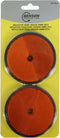Benson Ronde reflector - 85 mm - oranje - 2 stuks - E-keur - schroefbevestiging