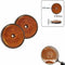 Benson Ronde reflector - 85 mm - oranje - 2 stuks - E-keur - schroefbevestiging