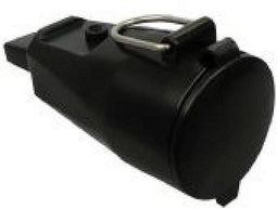 Benson Rubberen contra stekker - IP44 - voor prikkabel - zwart