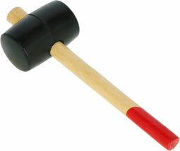 Benson Rubberen hamer - Ø 90 mm - houten steel - 40 cm - veelzijdig gebruik