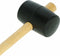 Benson Rubberen hamer - Ø 90 mm - houten steel - 40 cm - veelzijdig gebruik