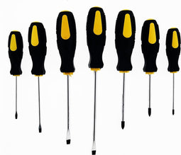 Benson Schroevendraaier set - Deluxe - 7-delig - Soft grip handvatten - Platte en kruiskop