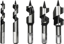 Benson Slangenboor Boorset - Precisie-gefreesd - Zelf-voedende schroefpunt - 10-25 mm - 5-delig