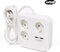 Benson Stekkerdoos - 3 Stopcontacten - 2 USB-poorten - 1,5 meter kabel - Wit