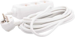 Benson Stekkerdoos - 3-voudig - 5 meter - geaard - wit - CE-gekeurd