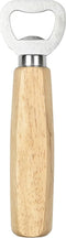Benson Stijlvolle flessenopener met houten handvat - universeel - 14 cm