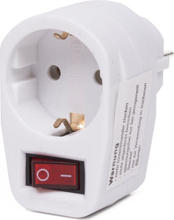 Benson Stopcontact met schakelaar - Randaarde - 3500 Watt - Wit