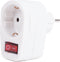 Benson Stopcontact met schakelaar - Randaarde - 3500 Watt - Wit