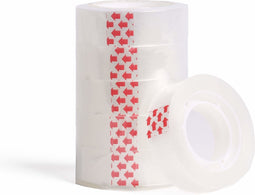 Benson Transparante plakband - 15 mm x 25 meter - 6 stuks