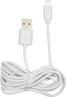 Benson USB naar Lightning kabel - 1 meter - wit - 2.1A - PVC en koper
