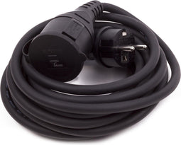 Benson Verlengsnoer rubber - 5 meter - spatwaterdicht - 3500 watt - buitengebruik