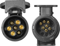 Benson Verloopstekker - 13-polig naar 7-polig - Kunststof - Roestvrij staal - 52 mm - 70 mm