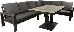Benton Lounge diningset - Antraciet