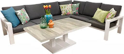Benton Lounge diningset - Wit