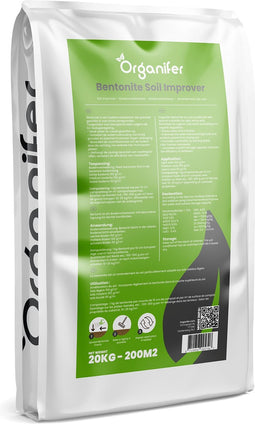 Bentoniet Klei - (20 kg – voor 200 m2) - Zandgrond Bodemverbeteraar - Organifer