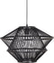 BePureHome Bamboo Hanglamp - Zwart - 31x46x46