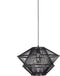 BePureHome Bamboo Hanglamp - Zwart - 31x46x46