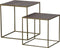 BePureHome Nest Bijzettafels - Hout/Metaal - Set van 2
