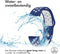 imoshion Siliconen sport bandje - Universeel 18 mm aansluiting - Blauw / Wit
