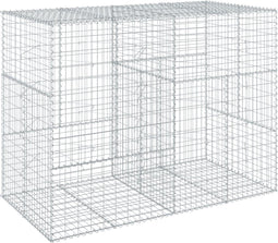 vidaXL - Schanskorf - 200x100x150 - cm - gegalvaniseerd - ijzer - zilverkleurig