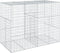 vidaXL - Schanskorf - 200x100x150 - cm - gegalvaniseerd - ijzer - zilverkleurig