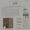 Audio Pro A28 W - Actieve Boekenplank Speakers - Multiroom 2x75W - Walnoot