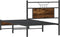 vidaXL - Bedframe - zonder - matras - hout - gerookt - eikenkleurig - 75x190 - cm