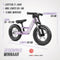 BERG Biky Cross Purple Loopfiets - 12 inch - Magnesium frame - Incl. Handrem - Verstelbaar Zadel - 2 tot 5 jaar - Paars