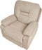 BERGEN - Fauteuil handmatig verstelbaar - Beige - Polyester