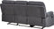 BERGEN II - Driezitsbank - Grijs - Polyester