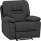 BERGEN - TV-fauteuil - Grijs - Polyester