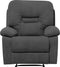 BERGEN - TV-fauteuil - Grijs - Polyester