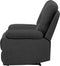 BERGEN - TV-fauteuil - Grijs - Polyester