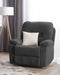 BERGEN - TV-fauteuil - Grijs - Polyester