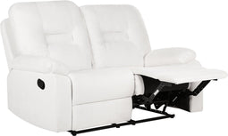 BERGEN - Tweezitsbank - Wit - Stof