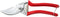 Berger Professionele Snoeischaar - Ergonomisch 25° Gebogen - RVS - 21 cm - Rood