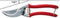 Berger Professionele Snoeischaar - Ergonomisch 25° Gebogen - RVS - 21 cm - Rood