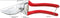 Berger Professionele Snoeischaar - Ergonomisch 25° Gebogen - RVS - 21 cm - Rood
