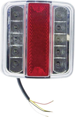 Berger & Schröter Aanhangerachterlicht Knipperlicht, Remlicht, Achterlicht, Kentekenverlichting Rechts 12 V Rood, Zilve