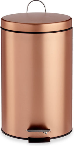 Berilo Pedaalemmer - koperkleurig - metaal - 12 liter - prullenbak