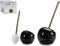 Berilo toiletborstel/wc-borstel van keramiek - donkergrijs - H34 cm