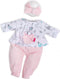 Berjuan Poppenpyjama Susu Meisjes 30 Cm Roze/wit/grijs