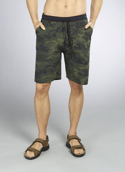 Bermuda short, kleur camouflage/groen/zwart, maat 3XL