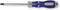 Berner Schroevendraaier Kruis | Schroeven. Parkers | Metaal | Blauw-zilver - Topline PH2 x 100mm (l=215mm)