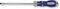 Berner Schroevendraaier Recht | Schroeven. Parkers | Metaal | Blauw-zilver - plat Topline 7mm x 150mm