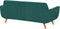 BERNES - Tweezitsbank - Groen - Fluweel